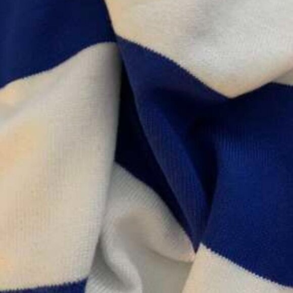 Casual Colorblock stripes open front long Cardigan BLUE - Picture 5 of 7